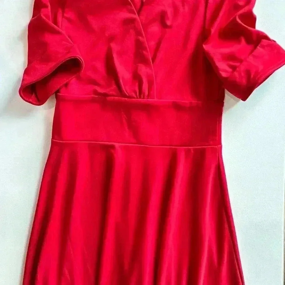Red Retro Dress Size M/L - Picture 5 of 7